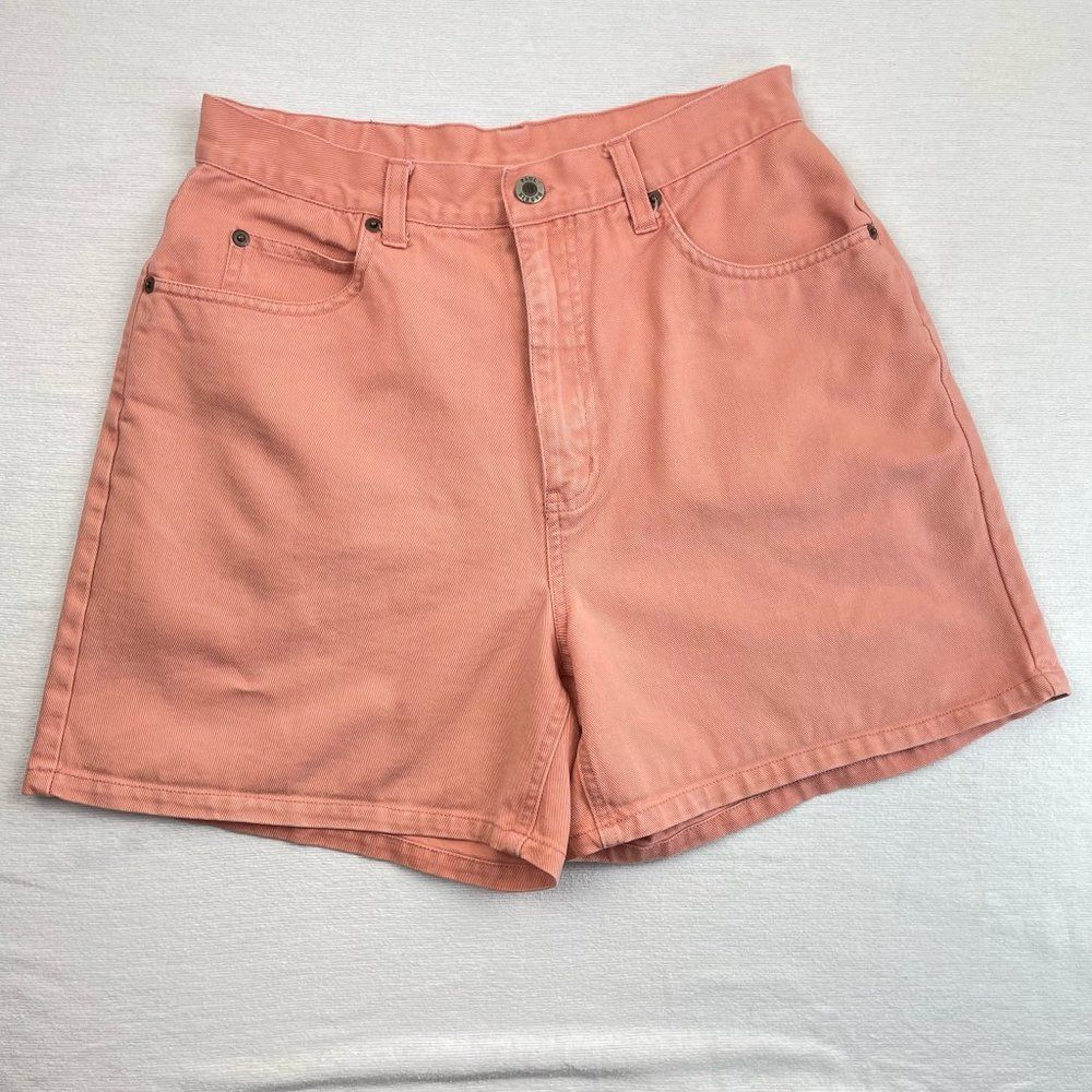Vintage 90's Paul Harris Denim Shorts Peach Mom Jean Shorts size 10